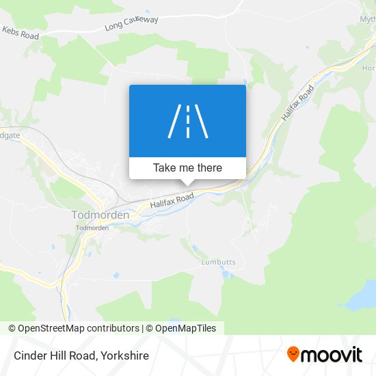 Cinder Hill Road map