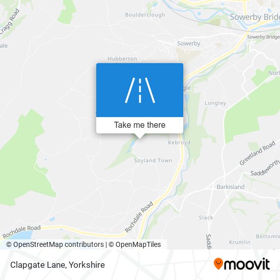 Clapgate Lane map