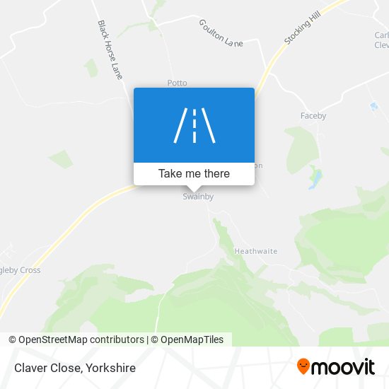 Claver Close map