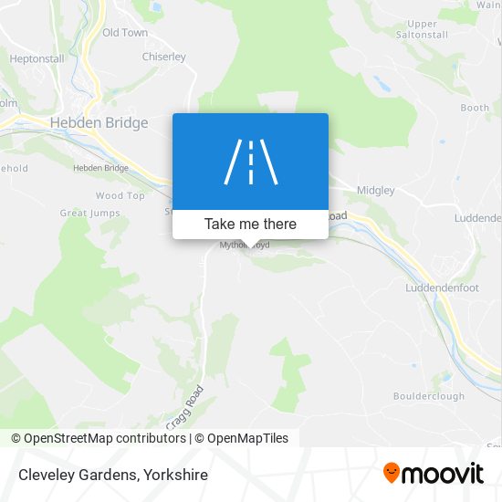 Cleveley Gardens map