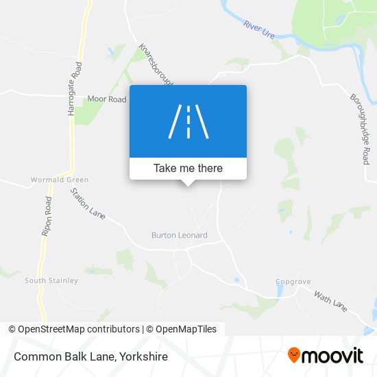 Common Balk Lane map
