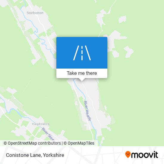 Conistone Lane map