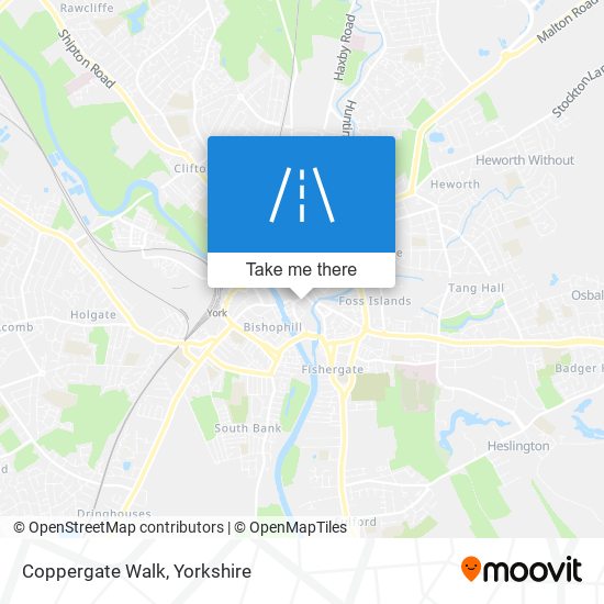 Coppergate Walk map