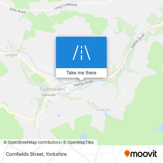 Cornfields Street map