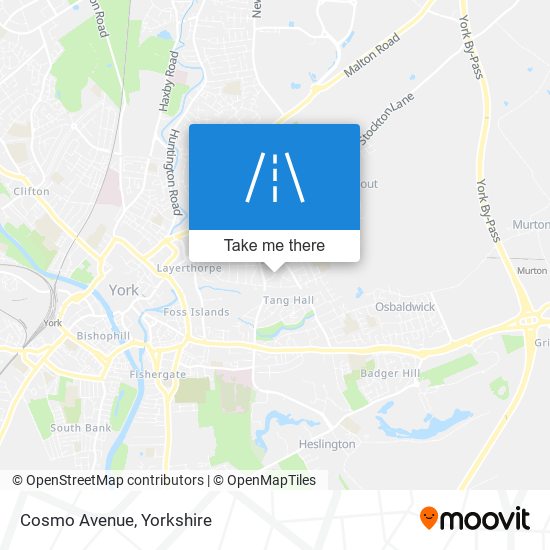 Cosmo Avenue map