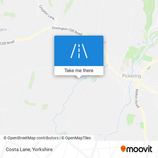Costa Lane map