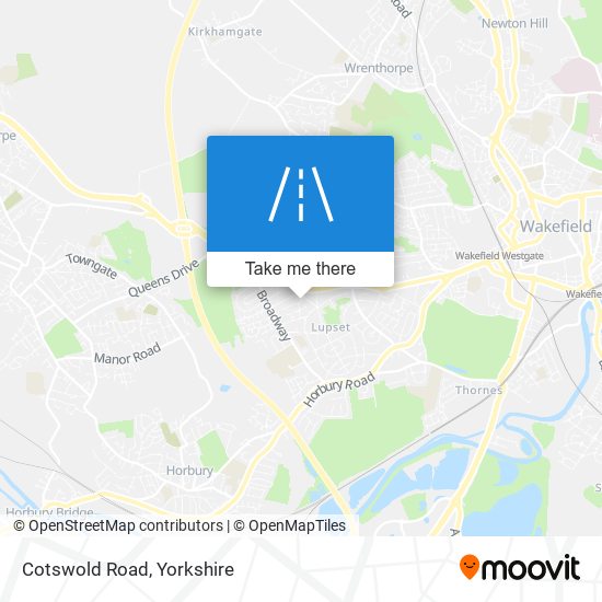 Cotswold Road map