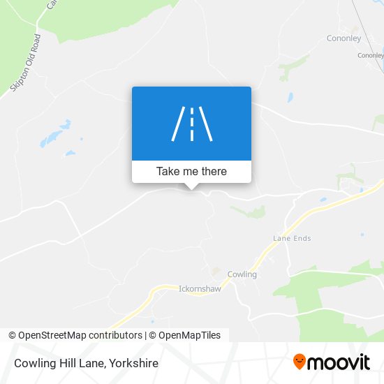 Cowling Hill Lane map