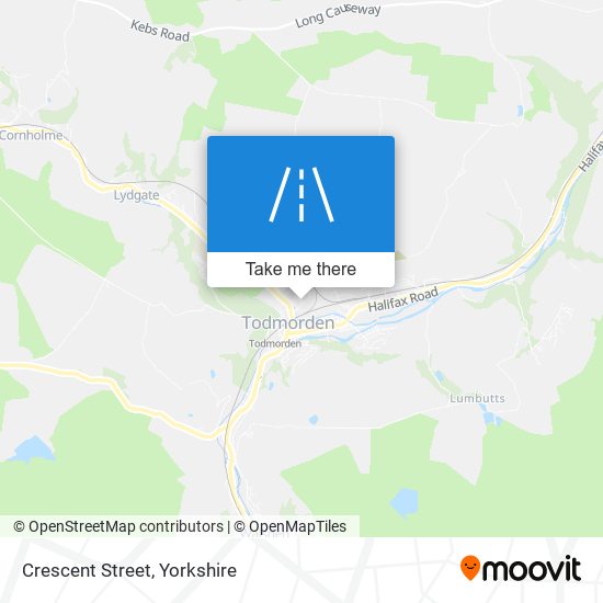 Crescent Street map