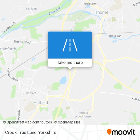 Crook Tree Lane map