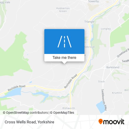 Cross Wells Road map