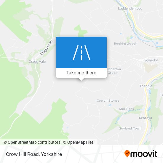 Crow Hill Road map
