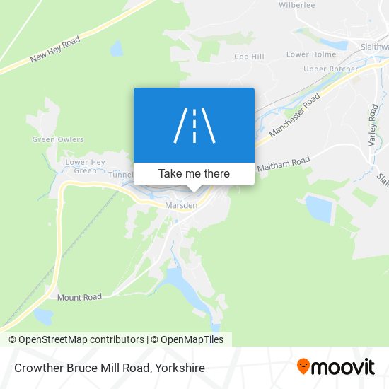 Crowther Bruce Mill Road map