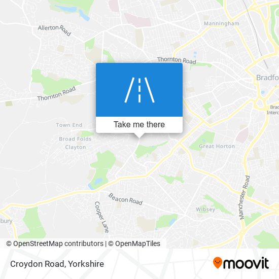 Croydon Road map