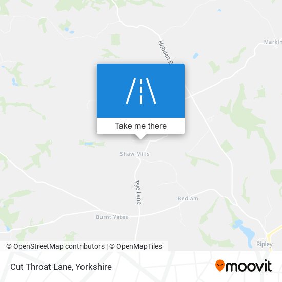 Cut Throat Lane map