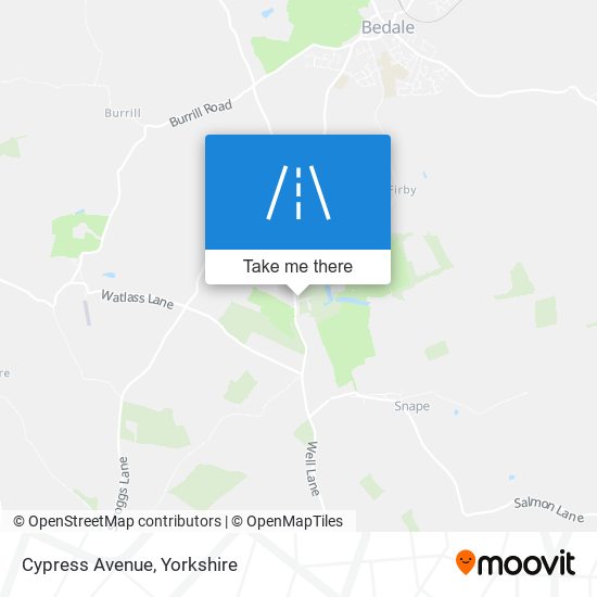 Cypress Avenue map