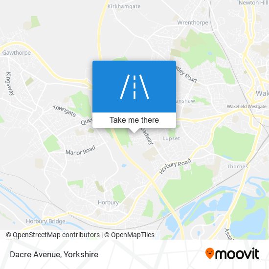 Dacre Avenue map