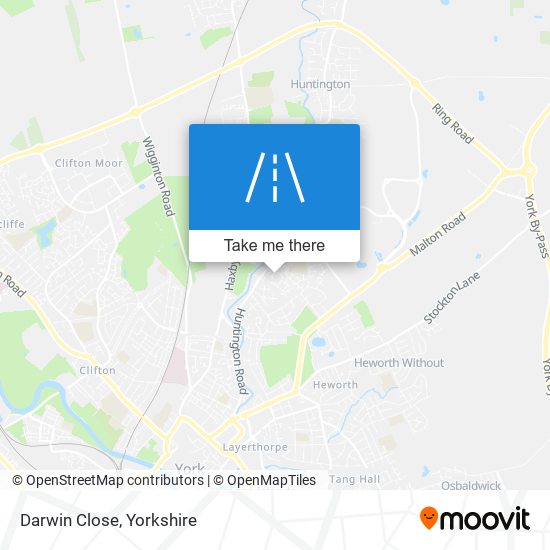 Darwin Close map