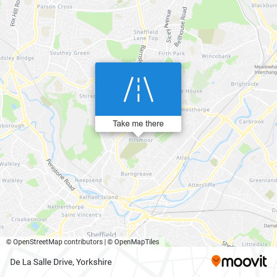 De La Salle Drive map