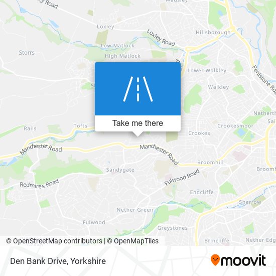 Den Bank Drive map