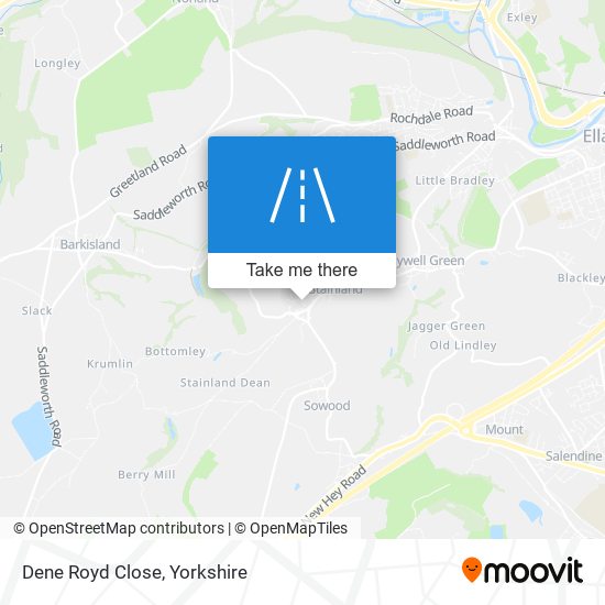 Dene Royd Close map