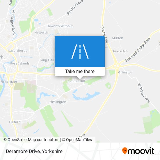 Deramore Drive map