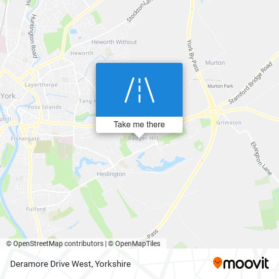 Deramore Drive West map