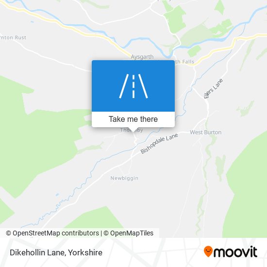 Dikehollin Lane map