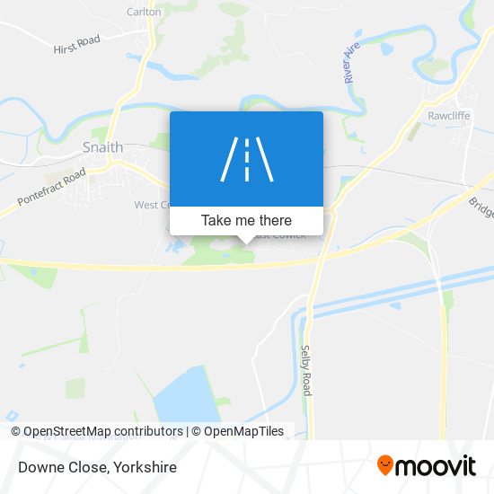 Downe Close map