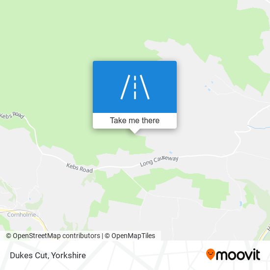 Dukes Cut map