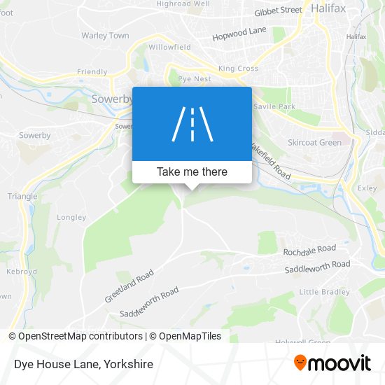 Dye House Lane map