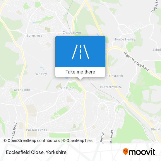 Ecclesfield Close map