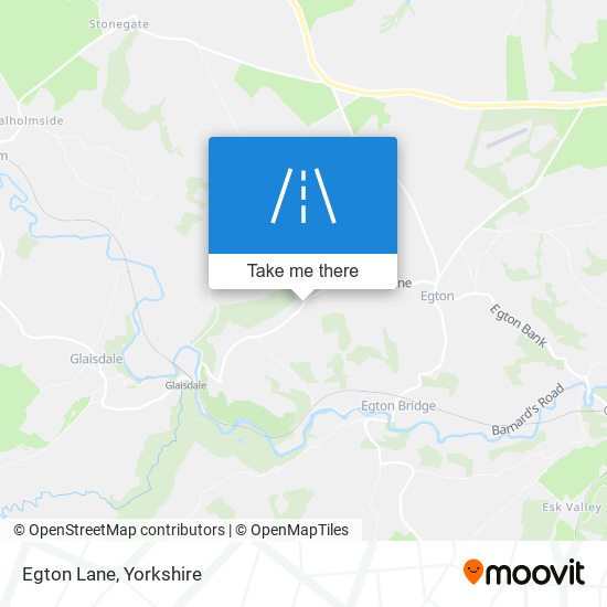 Egton Lane map