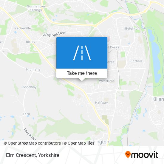 Elm Crescent map