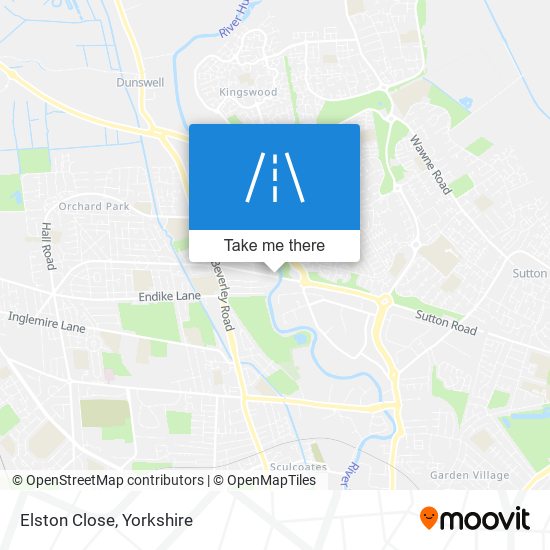 Elston Close map