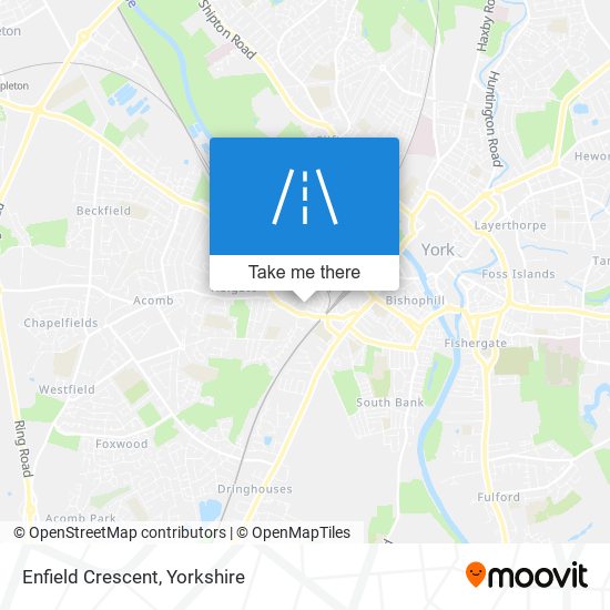Enfield Crescent map