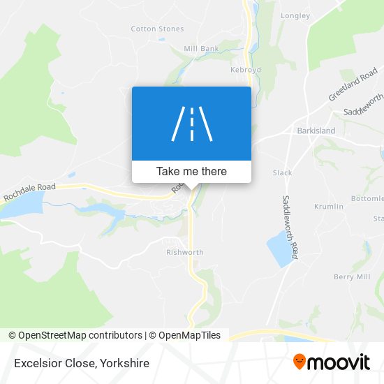 Excelsior Close map