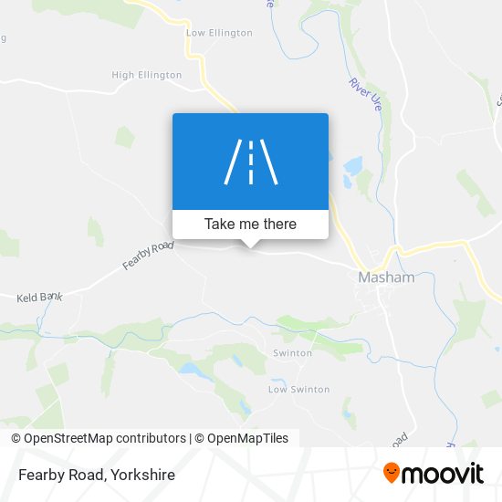 Fearby Road map