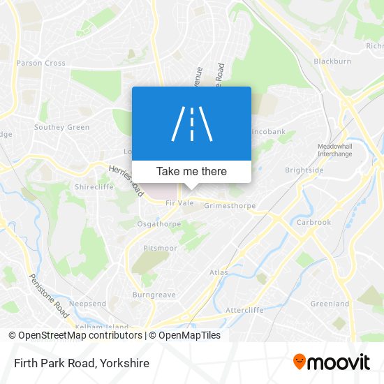 Firth Park Road map