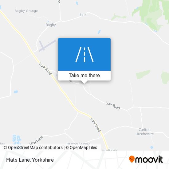 Flats Lane map