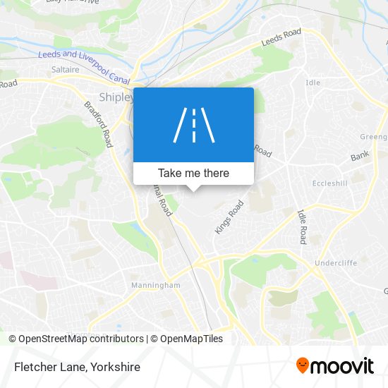 Fletcher Lane map