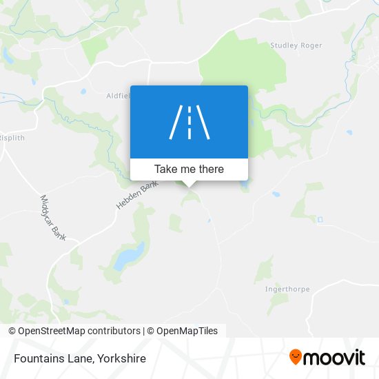 Fountains Lane map