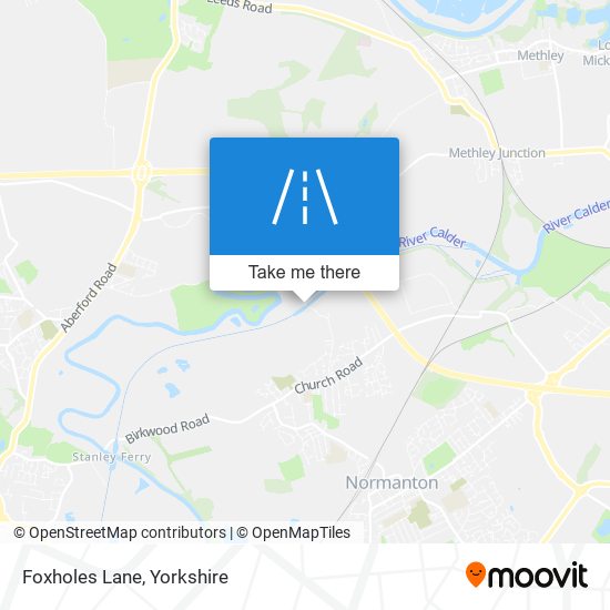 Foxholes Lane map