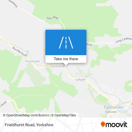 Frieldhurst Road map