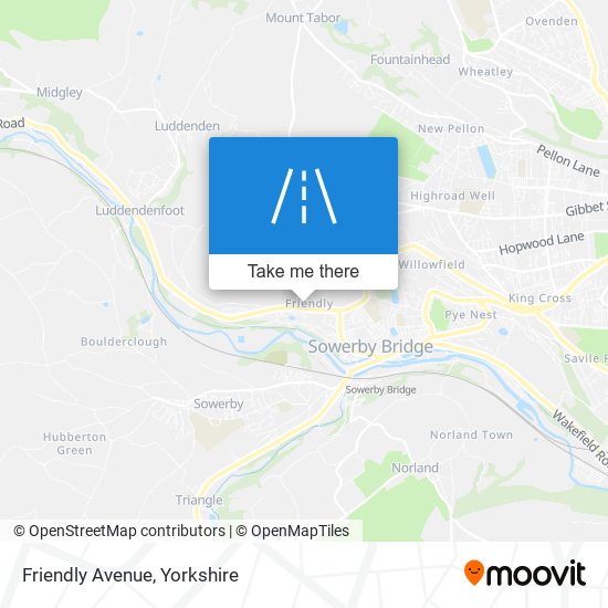 Friendly Avenue map
