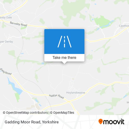 Gadding Moor Road map