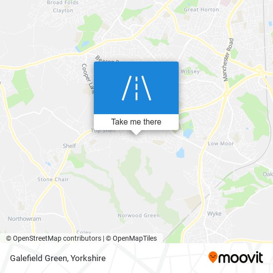 Galefield Green map