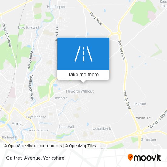 Galtres Avenue map