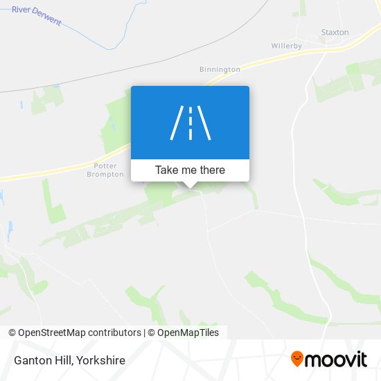 Ganton Hill map