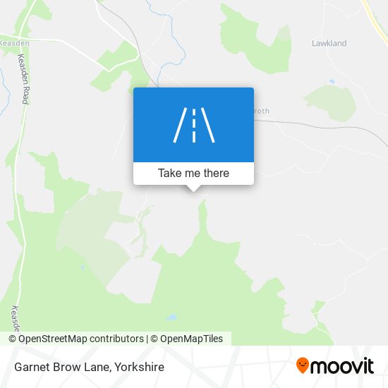Garnet Brow Lane map
